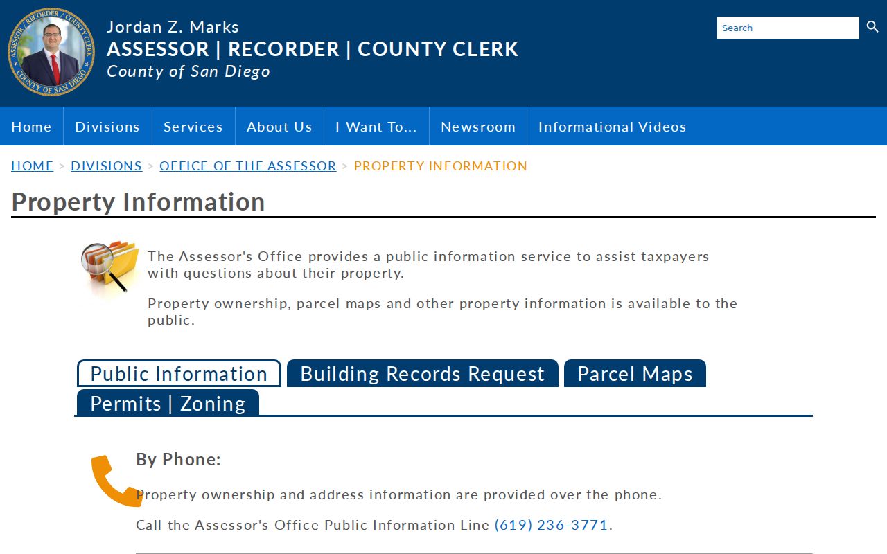National City people search property information channels